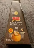 Mängden socker i Parmigiano reggiano dop 30 mesi