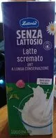 Mängden socker i Latte scremato senza lattosio latteria