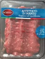Mängden socker i Affettato di manzo