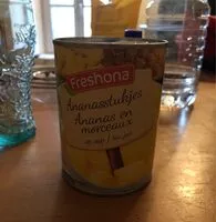 Mängden socker i Morceaux d’ananas au jus