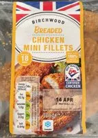 Mängden socker i Breaded chicken mini fillets