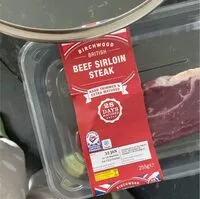 Mängden socker i beef sirloin steak