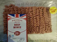 Mängden socker i British beef mince