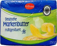 Mängden socker i Deutsche Markenbutter mildgesäuert