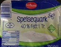Mängden socker i Speisequark 40 % Fett