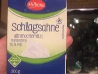 Mängden socker i Schlagsahne