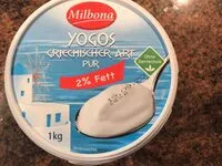 Mängden socker i Joghurt griechischer Art 2%
