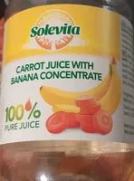 Mängden socker i Carrot juice with banana concentrate