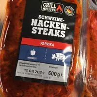 Mängden socker i Côtelettes de porc Nackensteaks