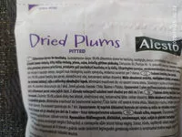 Mängden socker i Dried Plums pitted