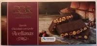 Mängden socker i Turrón chocolate con leche avellanas
