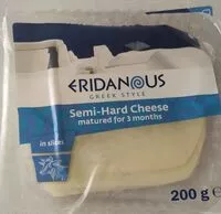 Mängden socker i Eridanous Semi-Hard Cheese matured for 3 months