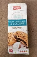 Mängden socker i Dark Chocolate and coconut Cookies