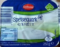 Mängden socker i Speisequark 40 % Fett i. Tr.