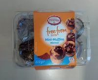 Mängden socker i Mini Muffins free from gluten