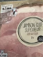 Mängden socker i Jambon cuit superieur