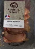 Mängden socker i Aiguillettes de poulet jaune