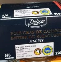 Mängden socker i Foie gras de canard entier du sud ouest