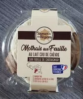 Mängden socker i Mothais sur feuille au lait cru de chèvre