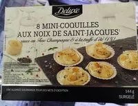 Mängden socker i 8 mini coquilles aux noix de saint jacques