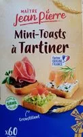 Mängden socker i Mini-toasts à tartiner