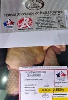 Mängden socker i Plateau de découpe de poulet fermier