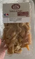 Mängden socker i Emincés de poulet Marinés Crème et Champignons