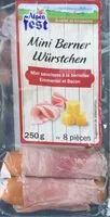 Mängden socker i Mini Berner Würstchen