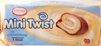 Mängden socker i Mini Twist mit Cremefüllung