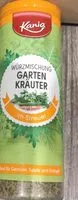 Mängden socker i Garten Kräuter