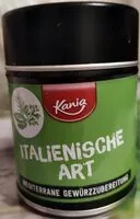 Mängden socker i Italienische Gewürzzubereitung