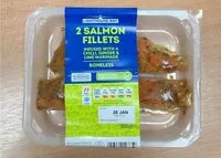 Mängden socker i 2 Salmon Fillets