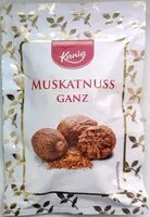 Mängden socker i Muskatnuss ganz