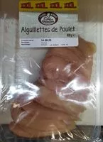 Mängden socker i Aiguillettes de poulet