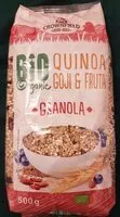 Mängden socker i Granola de quinoa, goji y fruta