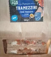 Mängden socker i Tramezzini tonno, pomodorini e olive