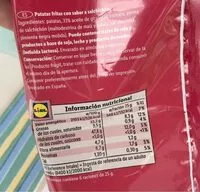 Mängden socker i Patatas sabor salchichón