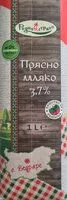 Mängden socker i Прясно мляко 3.7%