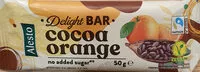 Mängden socker i Light Bar cocoa orange