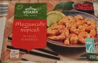 Mängden socker i Mazzancolle tropicali in salsa agrodolce
