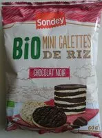 Mängden socker i MINI GALETTES DE RIZ CHOCOLAT NOIR