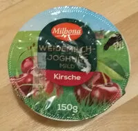 Mängden socker i Weidemilch Joghurt mild Kirsche