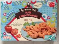 Mängden socker i Raw king prawns piri piri