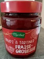 Mängden socker i Fruits à tartiner fraise groseille