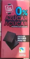 Mängden socker i 0% AZÚCAR añadido, chocolate NEGRO