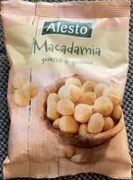 Mängden socker i Macadamia geröstet und gesalzen