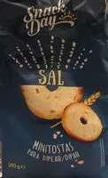 Mängden socker i Minitostas con sal para dipear