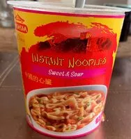 Mängden socker i Instant noodles sweet and sour