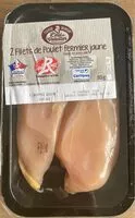 Mängden socker i 2 filets de poulet fermier jaune
