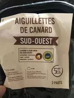 Mängden socker i Aiguillettes de canard